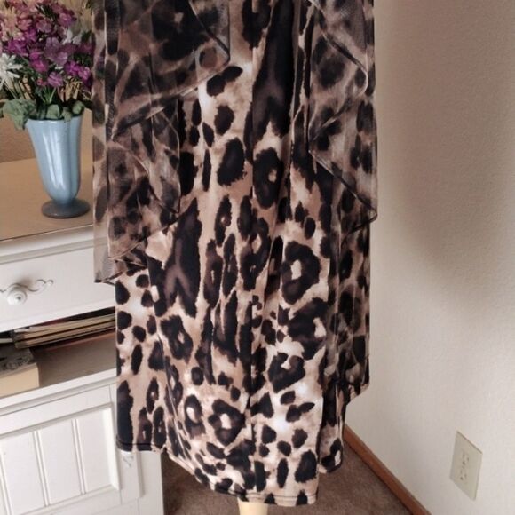 Dress Barn Collection Animal Print Evening Dress - Picture 9 of 16